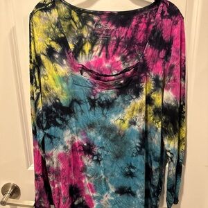 Lovesick Multicolor Tie-Dye Long Sleeve Tee